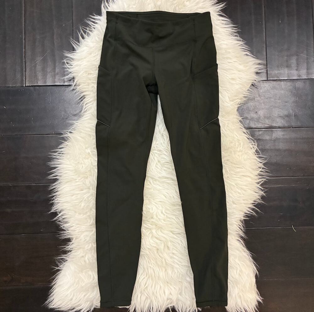 Lululemon Speed Up Tight 28" Evergreen Leggings With Pockets Women's Size 6
